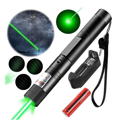 UltraLight™ - Láser Verde Súper Potente Recargable - Alcance De Más De 10 Mil Metros (6 Modos de Luz)
